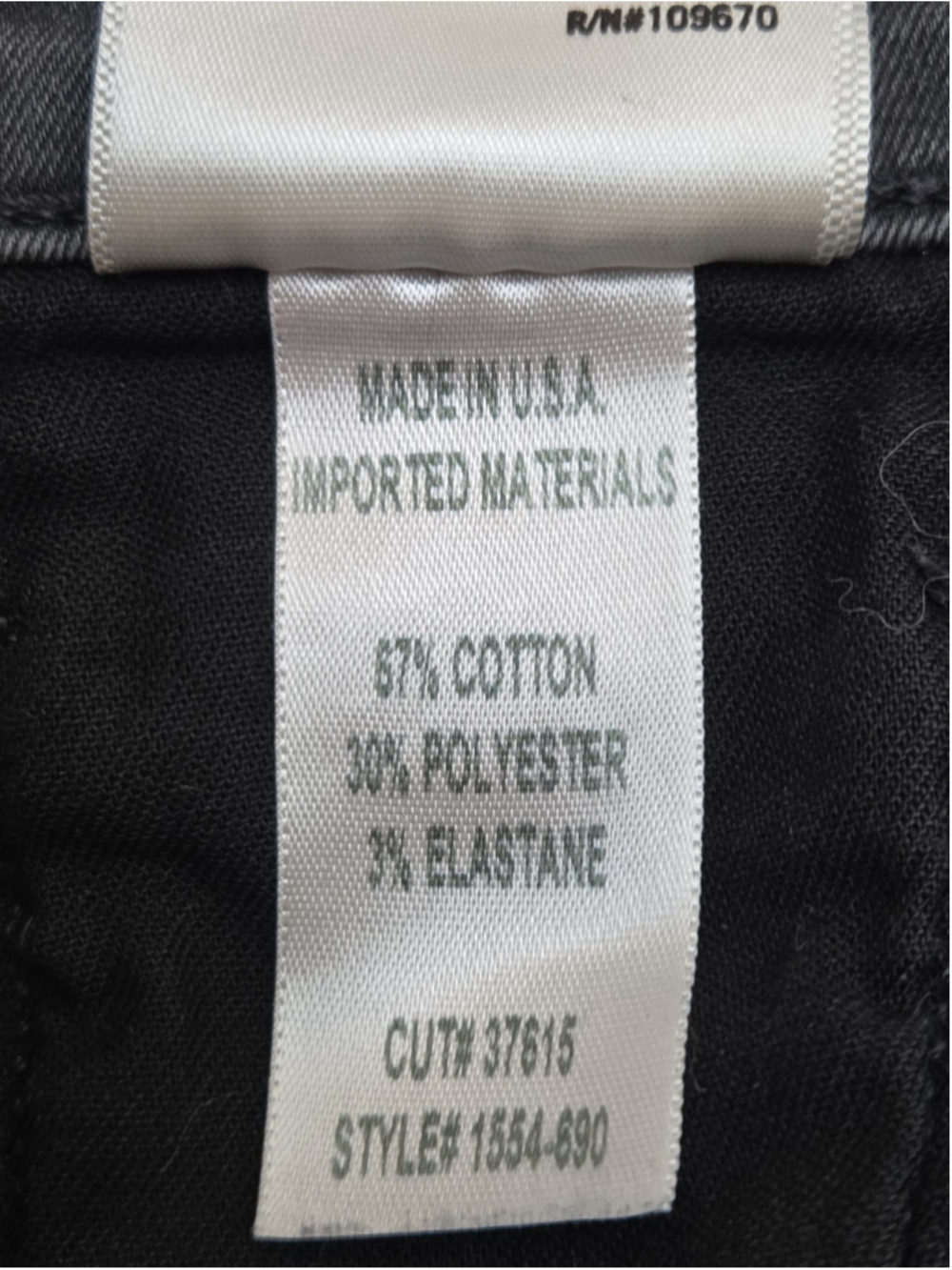 Citizens of Humanity Agnes 26 Faded Black Slim Straight Midrise Jean Denim - Picture 6 of 10